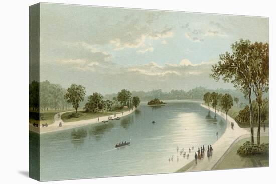 The Serpentine, from the Bridge-English School-Premier Image Canvas