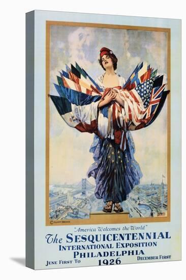 The Sesquicentennial International Exposition - Philadelphia 1926 Poster-Dan Smith-Premier Image Canvas