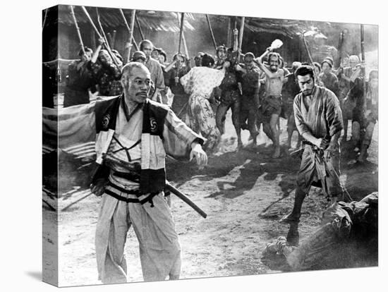 The Seven Samurai, (aka Shichinin No Samurai), Takashi Shimura, Toshiro Mifune, 1954-null-Stretched Canvas
