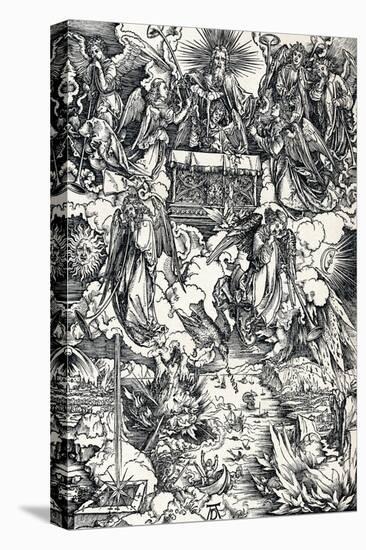 The Seven Trumpets are Given to the Angels, 1498-Albrecht Dürer-Premier Image Canvas