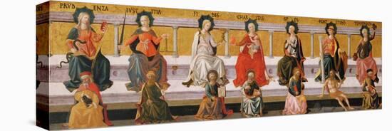 The Seven Virtues-Francesco Di Stefano Pesellino-Premier Image Canvas