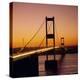 The Severn Bridge at Sunset, England, UK-Roy Rainford-Premier Image Canvas