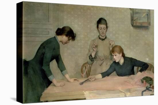 The Sewing Class-Carl Frederic Aagaard-Premier Image Canvas