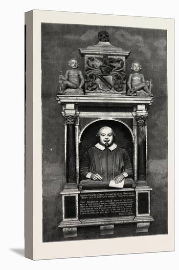 The Shakespeare Memorial Bust and Tablet-null-Premier Image Canvas