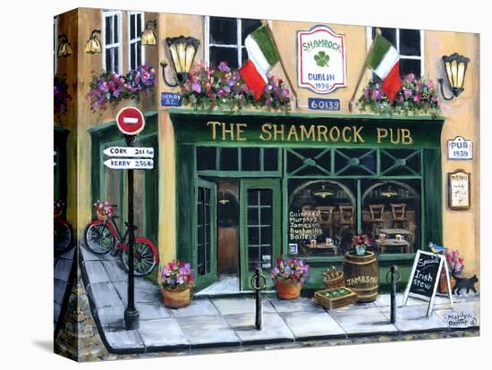 The Shamrock Pub-Marilyn Dunlap-Stretched Canvas