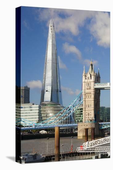 The Shard and Tower Bridge, London, England, United Kingdom, Europe-Miles Ertman-Premier Image Canvas