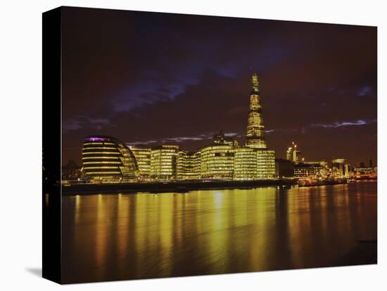 The Shard, City Hall, More London Place, Southwark Crown Court and Hms Belfast at Night, London, En-Mark Chivers-Premier Image Canvas