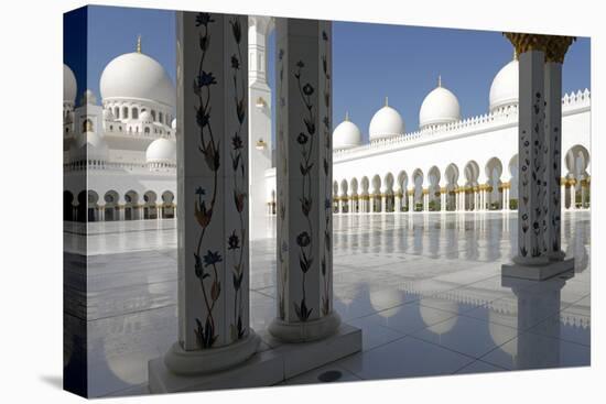 The Sheikh Zayed Grand Mosque, Abu Dhabi, United Arab Emirates, Middle East-Bruno Barbier-Premier Image Canvas