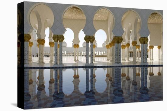 The Sheikh Zayed Grand Mosque, Abu Dhabi, United Arab Emirates, Middle East-Bruno Barbier-Premier Image Canvas