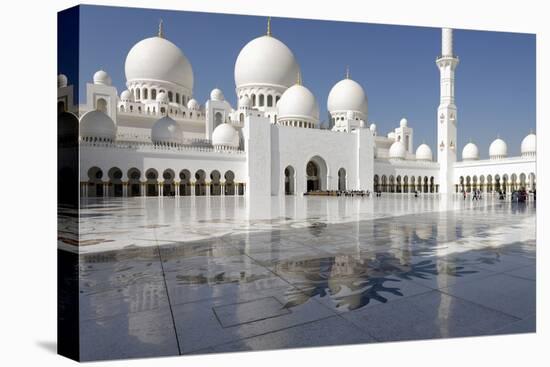 The Sheikh Zayed Grand Mosque, Abu Dhabi, United Arab Emirates, Middle East-Bruno Barbier-Premier Image Canvas