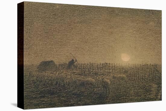 The Shepherd at the Fold by Moonlight-Jean-François Millet-Premier Image Canvas