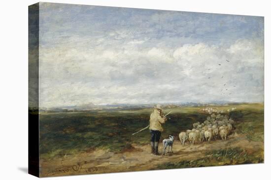 The Shepherd, Return of the Flock, 1850 (Oil on Board)-David Cox-Premier Image Canvas