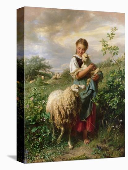 The Shepherdess, 1866-Johann Baptist Hofner-Premier Image Canvas