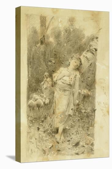 The Shepherdess-Francesco Paolo Michetti-Premier Image Canvas