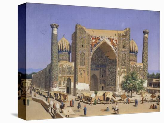 The Sherdar Madrasah at the Registan Square in Samarkand, 1869-1870-Vasili Vasilyevich Vereshchagin-Premier Image Canvas