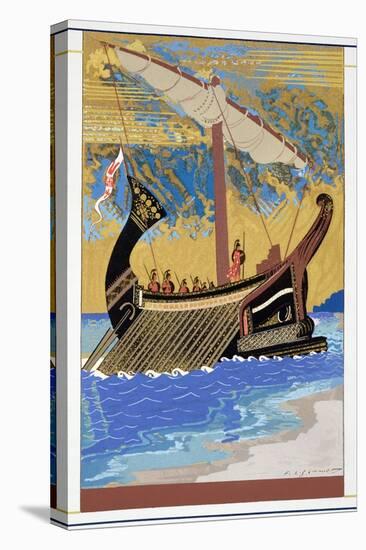 The Ship of Odysseus, from 'Homer: The Odessy', Published Paris 1930-33-Francois-Louis Schmied-Premier Image Canvas