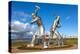 The Shipbuilders of Port Glasgow statues, Inverclyde, Coronation Park, Port Glasgow, Scotland-John Guidi-Premier Image Canvas