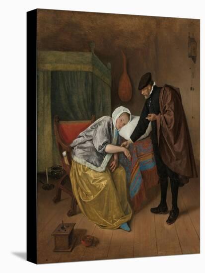 The Sick Woman, c. 1663-66-Jan Havicksz. Steen-Premier Image Canvas