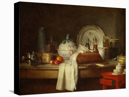 The Sideboard: Desert with Pie, Fruit and an-Jean-Baptiste Simeon Chardin-Premier Image Canvas