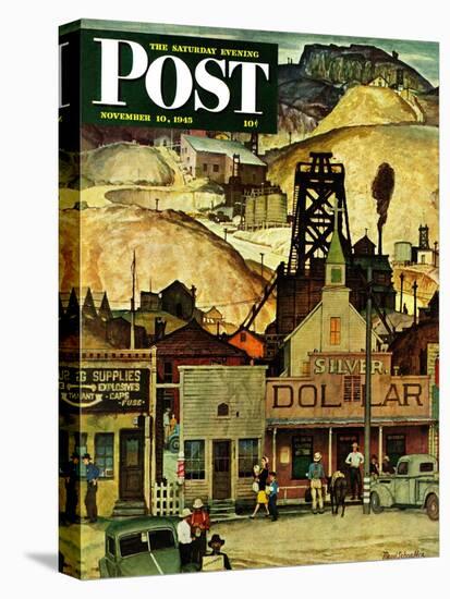 "The Silver Dollar," Saturday Evening Post Cover, November 10, 1945-Mead Schaeffer-Premier Image Canvas