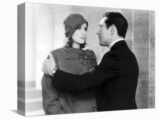 The Single Standart by John S. Robertson with Greta Garbo and Johnny Mack Brown, 1929 (b/w photo)-null-Stretched Canvas