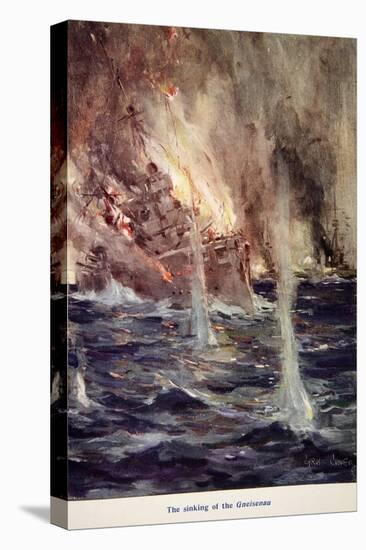 The Sinking of the Gneisenau, from Told in the Huts: The YMCA Gift Book, Published 1916-Cyrus Cuneo-Premier Image Canvas