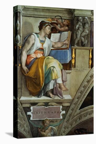 The Sistine Chapel; Ceiling Frescos after Restoration, the Erithrean Sibyl-Michelangelo Buonarroti-Premier Image Canvas