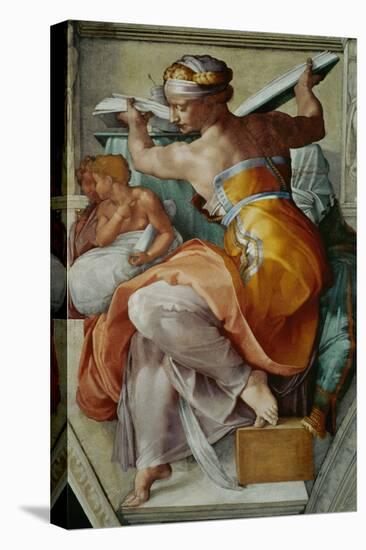 The Sistine Chapel; Ceiling Frescos after Restoration, the Libyan Sibyl-Michelangelo Buonarroti-Premier Image Canvas