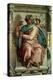 The Sistine Chapel; Ceiling Frescos after Restoration, the Prophet Isaiah-Michelangelo Buonarroti-Premier Image Canvas