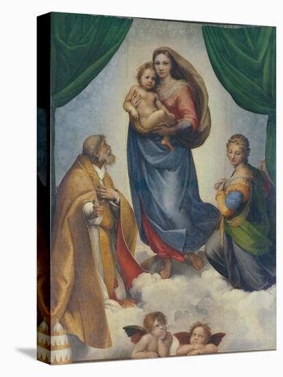 The Sistine Madonna, about 1513-Raphael-Premier Image Canvas