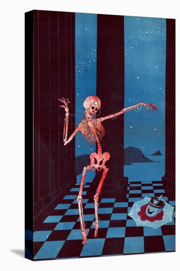 The Skeleton of Salome Dancing Beside the Head of Kaiser Wilhelm Lying in a Pool of Blood on a…-Paul Iribe-Premier Image Canvas