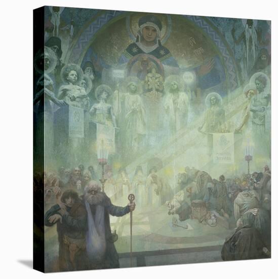 The Slav Epic: Holy Mount Athos, 1928-Alphonse Mucha-Premier Image Canvas