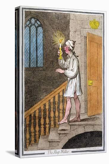 The Sleep-Walker, Published by Hannah Humphrey in 1795 (Hand-Coloured Etching0-James Gillray-Premier Image Canvas