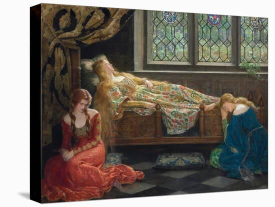 The Sleeping Beauty, 1921 (Oil on Canvas)-John Collier-Premier Image Canvas