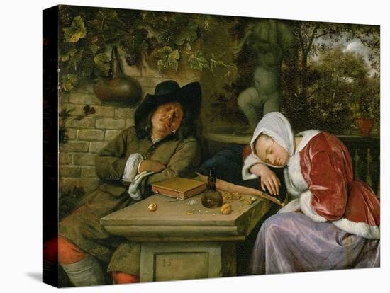 The Sleeping Couple, C.1658-60-Jan Havicksz Steen-Premier Image Canvas