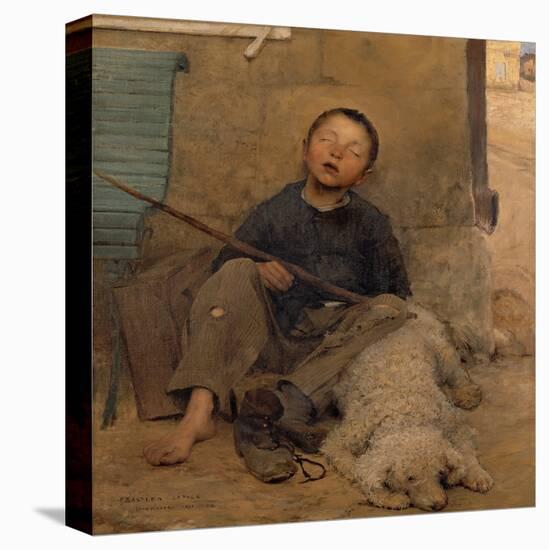 The Sleeping Itinerant-Jules Bastien-Lepage-Premier Image Canvas