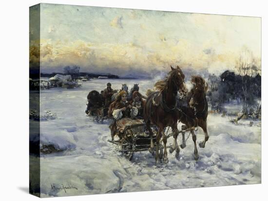 The Sleigh Ride-Alfred Kowalski-Premier Image Canvas