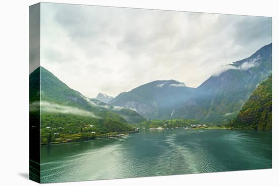 The Small Town of Flam Situated at the Innermost Part of Aurlandsfjord, Departs from Here-Amanda Hall-Premier Image Canvas