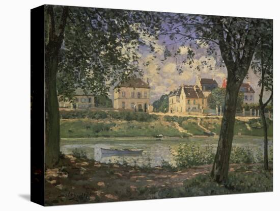 The Small Town of Villeneuve-La-Garenne at the Seine River, 1872-Alfred Sisley-Premier Image Canvas