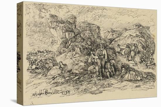 The Smugglers, 1858-Rodolphe Bresdin-Premier Image Canvas