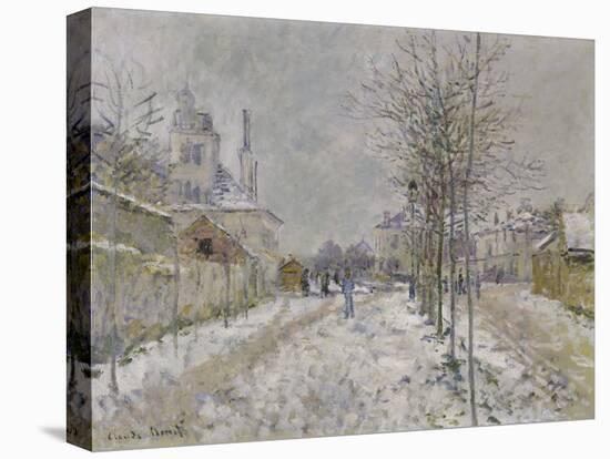 The Snow-Covered Boulevard De Pontoise at Argenteuil, 1875-Claude Monet-Premier Image Canvas