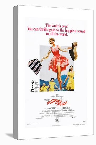 The Sound of Music, Center: Julie Andrews on 1973 Poster Art, 1965-null-Premier Image Canvas