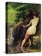 The Source or Bather at the Source, 1868-Gustave Courbet-Premier Image Canvas