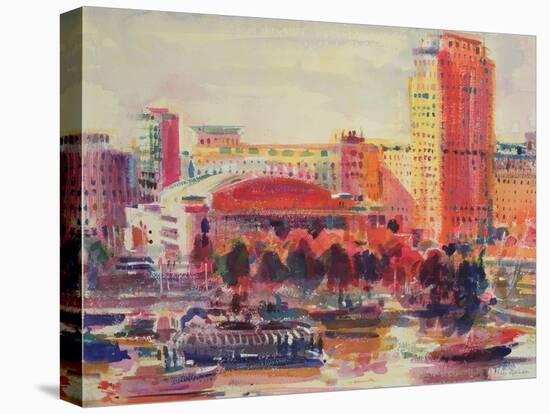 The South Bank, 2002 (W/C on Paper)-Peter Graham-Premier Image Canvas