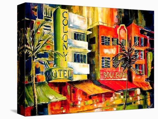 The South Beach Strip-Diane Millsap-Stretched Canvas