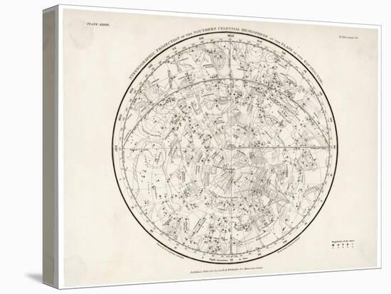The Southern Hemisphere with Its Zodiac Signs-null-Stretched Canvas