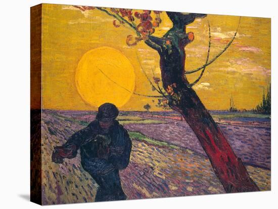 The Sower at Sunset, 1888-Vincent van Gogh-Premier Image Canvas