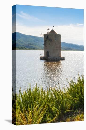The Spanish Windmill on the Lagoon of Orbetello, Orbetello, Grosseto Province, Tuscany, Italy-Nico Tondini-Premier Image Canvas