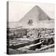 The Sphinx and the Great Pyramid, Egypt, Early 20th Century-null-Premier Image Canvas