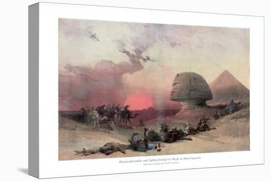 The Sphinx at Giza, Egypt, 1840S-David Roberts-Premier Image Canvas